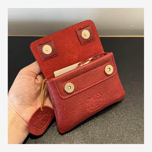 hellokitty零钱包皮质小