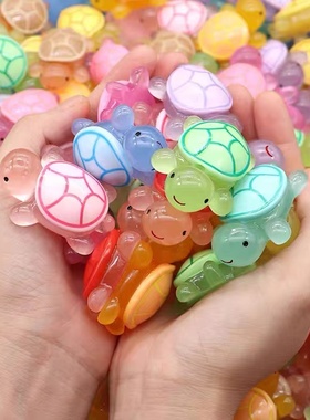 夜光发光迷你水晶小乌龟