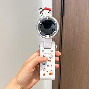 kitty猫手持风扇静音小型usb充电风扇户外挂脖随身散热扇折叠便携