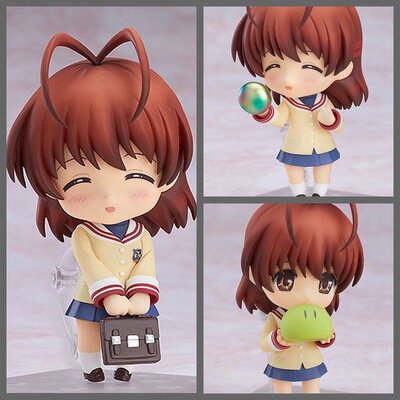 CLANNAD Q版粘土人869# 古河渚 换脸 小渚 关节可动人偶 盒装手办