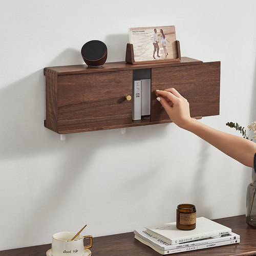 实木制作，双层置物，整理杂乱，美化空间