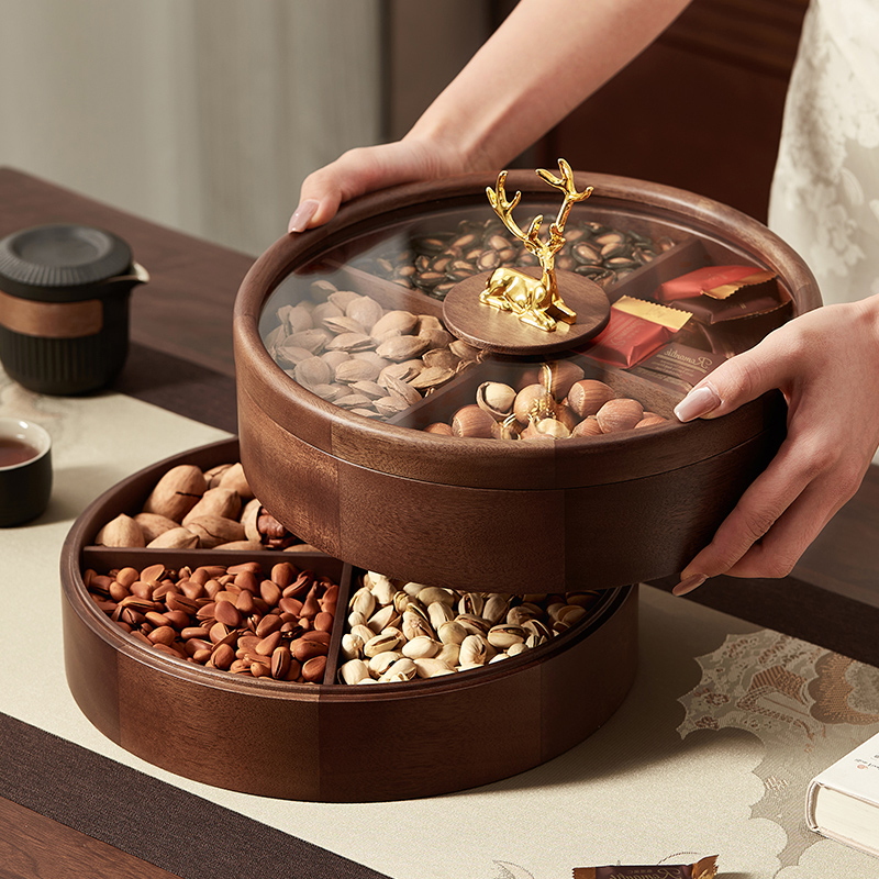 轻奢设计，分格双层大容量，餐桌颜值担当。