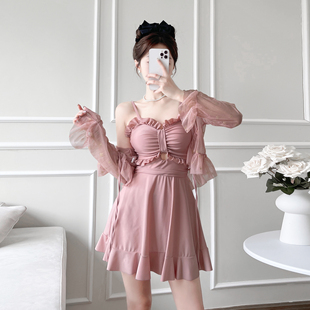 遮肉显瘦保守高级感 泡温泉绝美游泳衣女款 少女时间2024新款 爆款