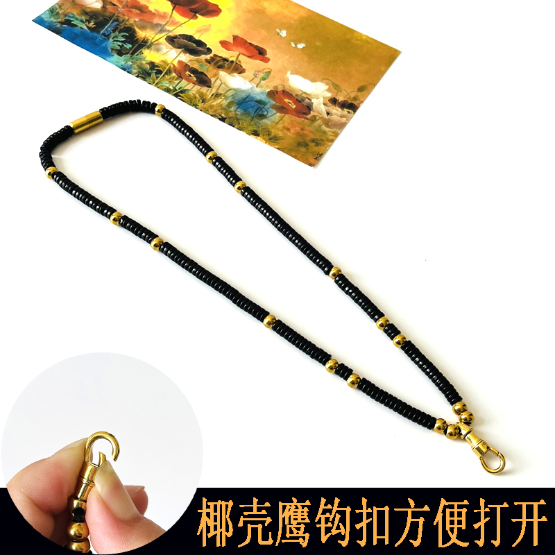 泰國椰殼佛牌鏈鈦鋼鷹鉤扣保色不掉色唐卡吊墜掛鏈鎖骨鏈毛衣鏈