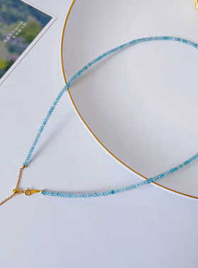 泰国佛牌链天然磷灰石锁骨链s925银水晶唐卡挂链小佛牌专用链