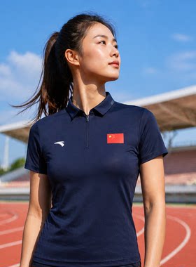 安踏运动短袖POLO衫女462620103