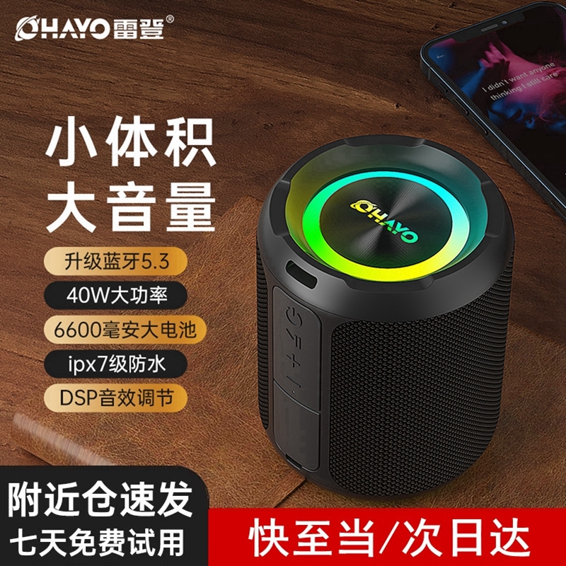 雷登X3 蓝牙音箱大音量超重低音炮无线家用户外便携小音响高音质