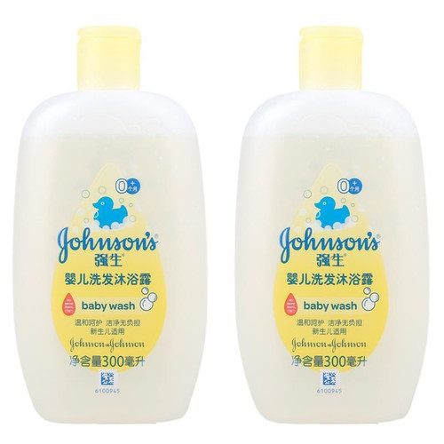 强生婴儿清香洗发沐浴露新生儿童宝宝温和呵护洁净护肤小瓶