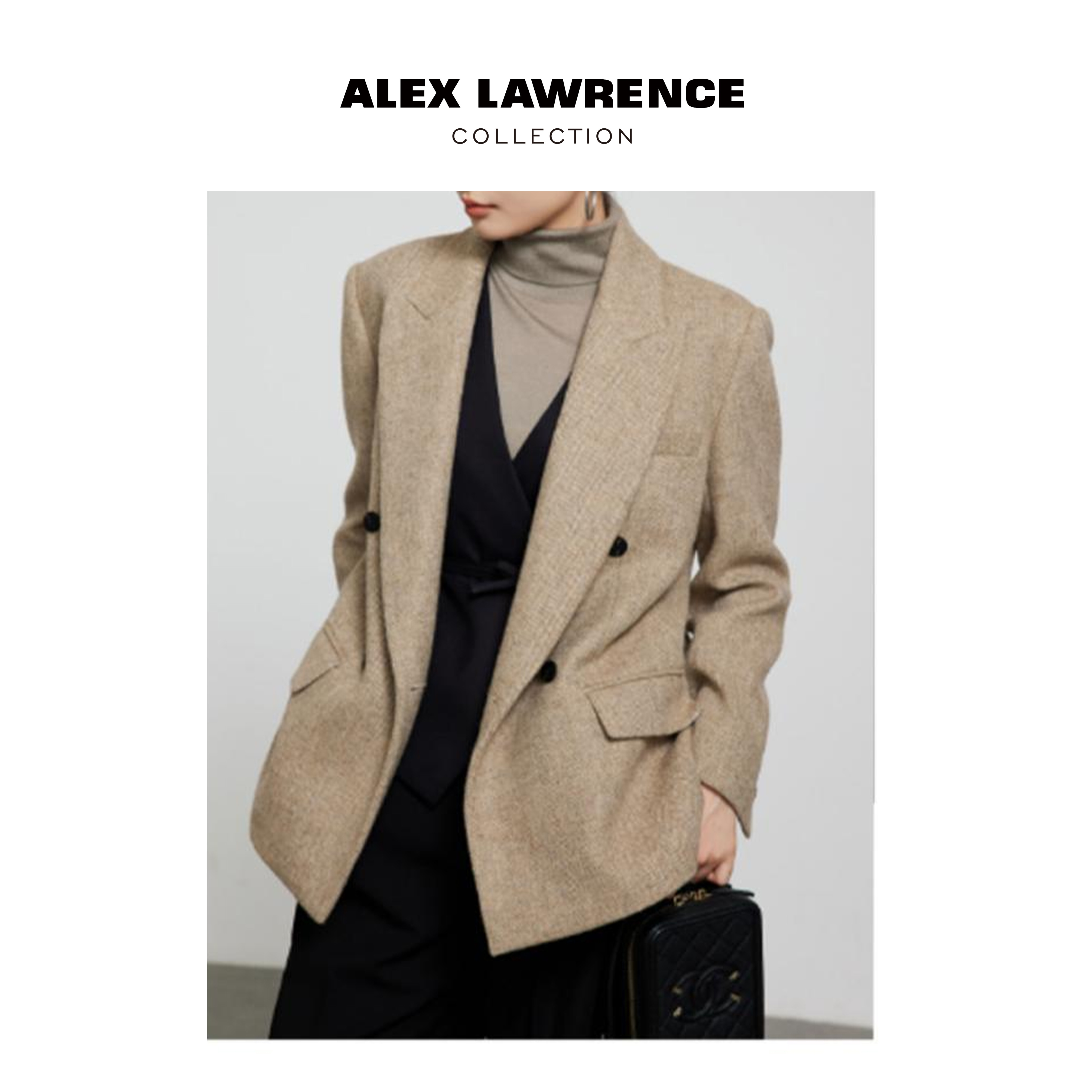 原1279【100%澳洲羊毛】【超能小太阳】ALEXLAWRENCE女士西装大衣