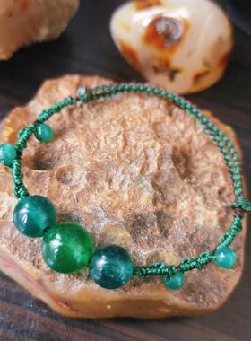 绿玛瑙绿水晶补木碧玺手绳