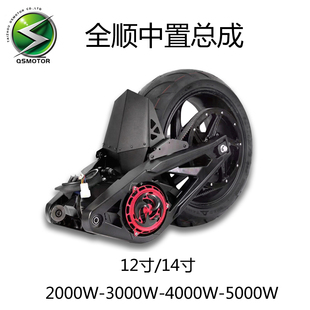 全顺双减震中置总成1214寸2000W3000W4000W5000W适用九号小牛极核