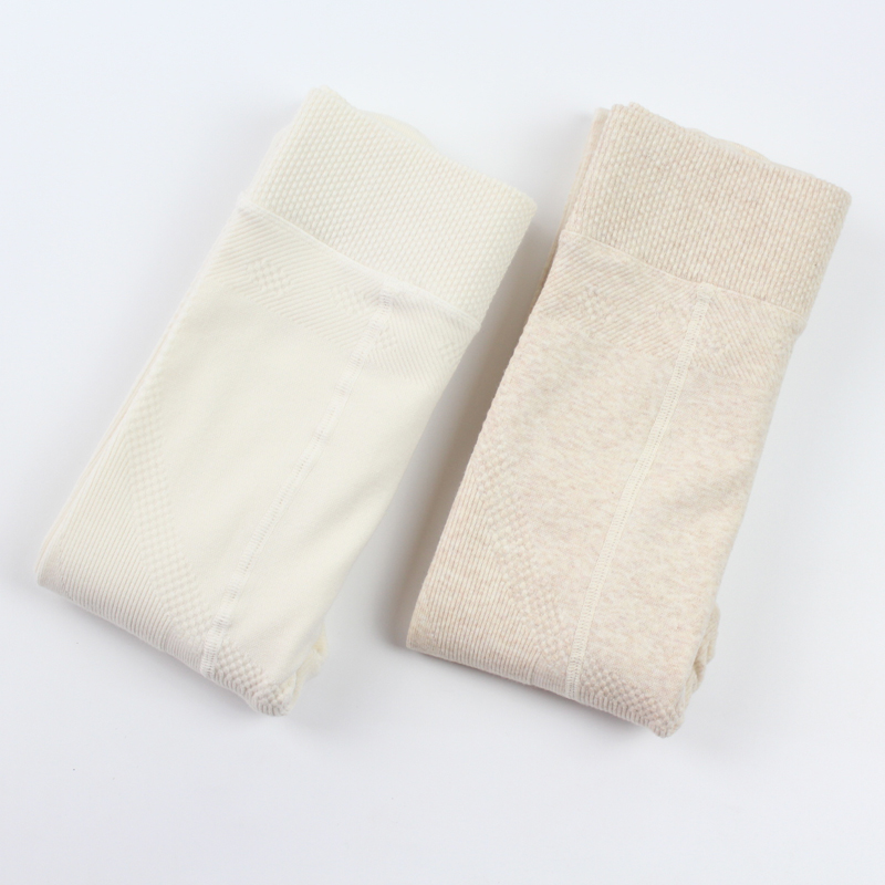 晚晚风加绒燕麦白奶咖高腰亲肤