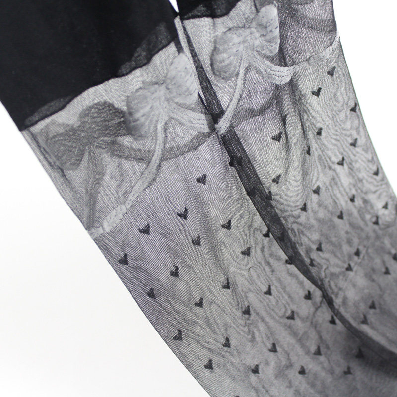 春夏日系10d薄款 提花爱心黑丝袜性感美腿辣妹大腿蝴蝶结连裤袜女,女士内衣/男士内衣/家居服,连裤袜/打底袜,淘宝优惠券,粉丝福利购,淘宝优惠卷