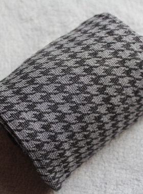 复古黑灰色千鸟格 60D微透肉春秋款别致连裤袜