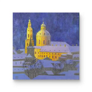 【大雪过后】汤克岱 35*35 油画 2023 H4949