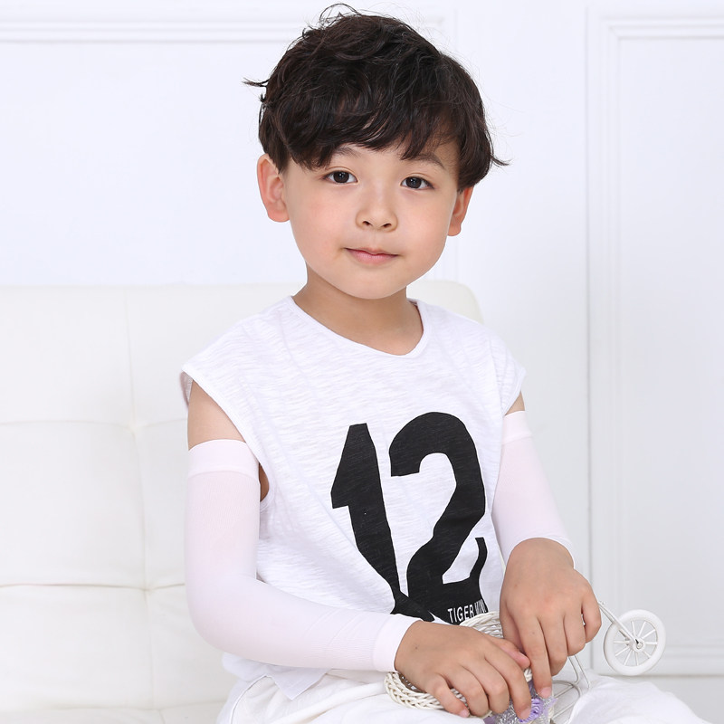 冰丝女童男童超薄防晒伤宝宝袖套