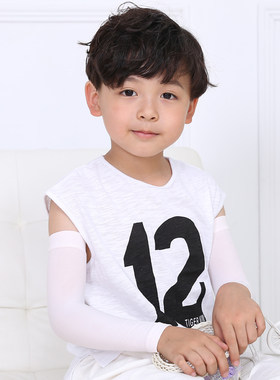 冰丝女童男童超薄防晒伤宝宝袖套