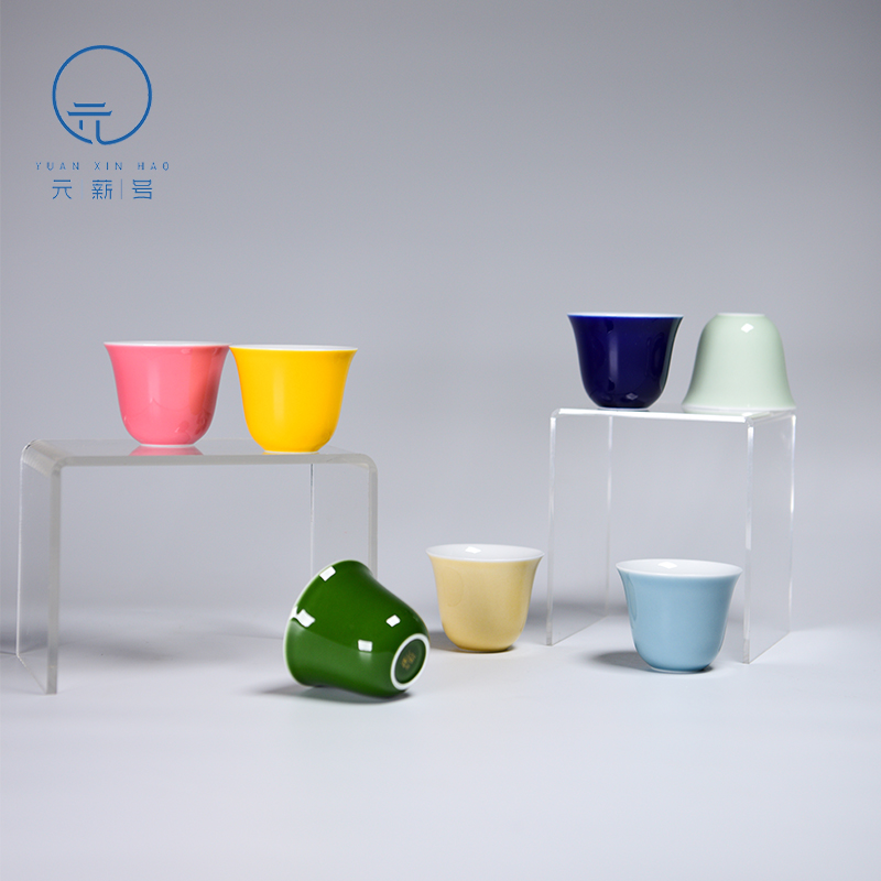 元薪号颜色釉纯色单杯套盒装