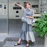 新款数据好牛仔拼接两件套2C018-6021-P155-K228，女装套装/套裙，2C018