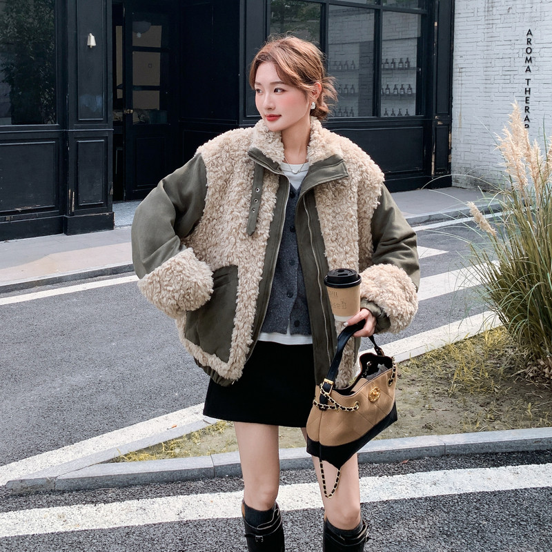 冬季新款数据好毛毛麂皮外套棉服2C018-9639-P200-K298,女装皮草,2C018