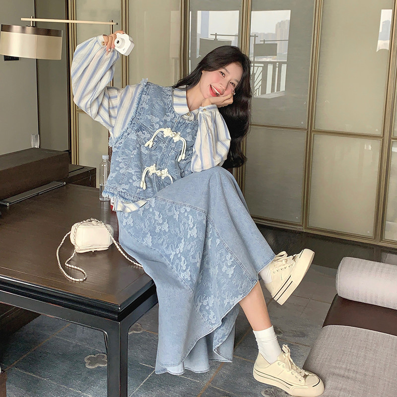 春装新款数据好牛仔马甲三件套2C018-8909-P185-K258,女装套装/套裙,2C018