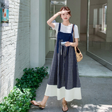 夏季新款短袖T恤吊带连衣裙两件套2C018-6020-P155-K228，女装套装/套裙，2C018
