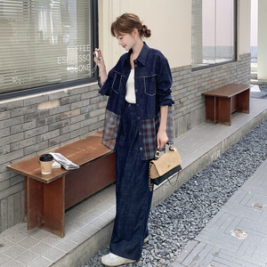 秋季新款数据好 牛仔两件套 2C018-0129-P175-K268,套装/套裙,2C018