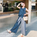 条纹牛仔两件套2C018-K825-P150-K218，女装套装/套裙，2C018