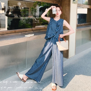 条纹牛仔两件套 2C018-K825-P150-K218图片