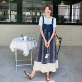 夏季新款短袖T恤吊带连衣裙两件套2C018-6020-P155-K228，女装套装/套裙，2C018