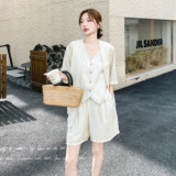 现货夏季新款休闲三件套2C018-6009-P165-K248，女装套装/套裙，2C018