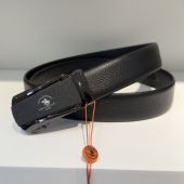 撤柜高端品牌男士 高密度合金外穿皮带双面头层牛皮不易断裂3.5cm