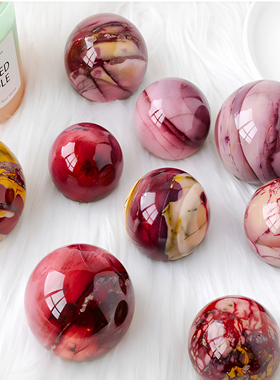 天然蛋黄石水晶球摆件原石打磨家居办公桌面装饰水晶工艺品摆件