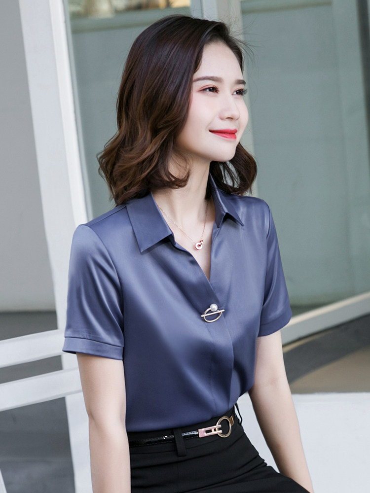 PROFESSIONAL SUITS WOMENS FASHION HIGH-END TEMPERAMENT CHIFFON SHIRTS OVERALLS HOTEL FRONT DESKS FORMAL DRESSES DRESSES BEAUTY SALON OVERALLS