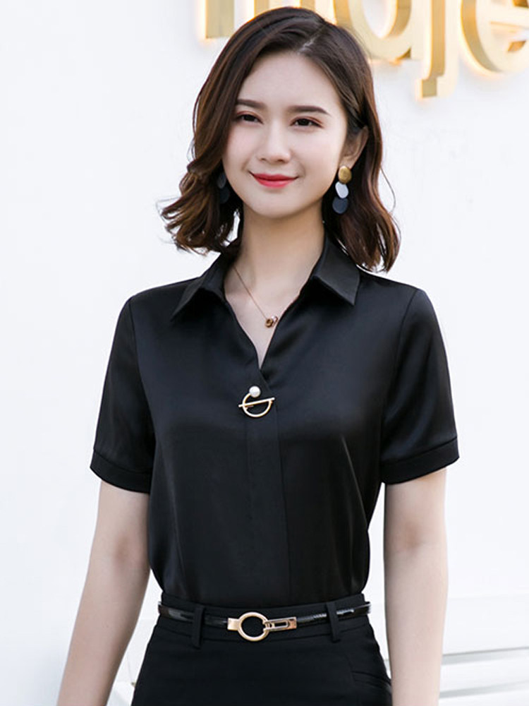 PROFESSIONAL SUITS WOMENS FASHION HIGH-END TEMPERAMENT CHIFFON SHIRTS OVERALLS HOTEL FRONT DESKS FORMAL DRESSES DRESSES BEAUTY SALON OVERALLS