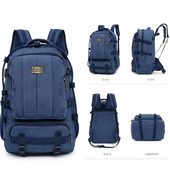 50升大容量帆布双肩包男女旅行户外登山包轻便多功能背包旅游包