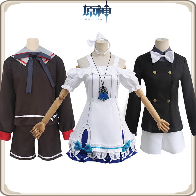 原神 幼年克雷薇cos服阿蕾奇诺 佩露薇利 仆人幼年少女cosplay服