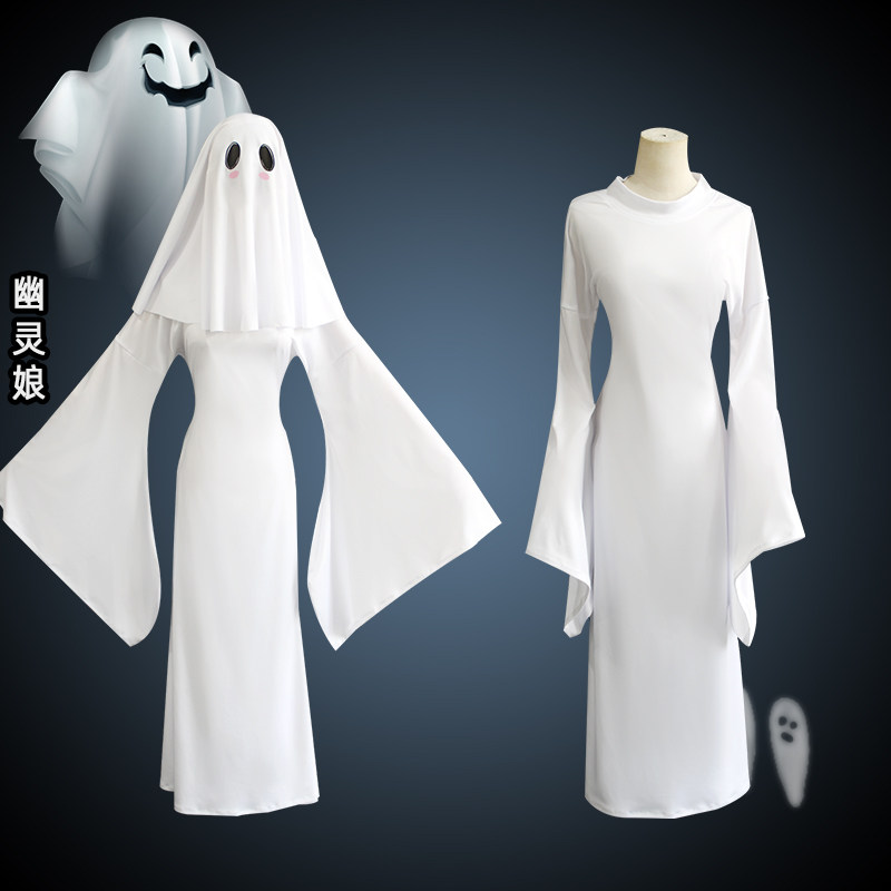 万圣节cos幽灵娘杏子夫人同款万圣节可爱鬼cosplay服装连衣裙女