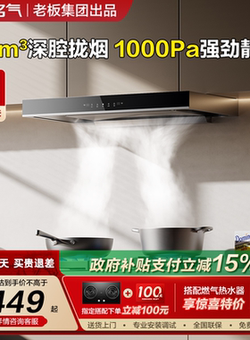 名气顶吸油烟机燃气灶套装欧式烟灶套装家用大吸力8816老板出品