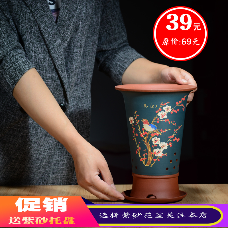 陶瓷精品室内点彩兰花盆