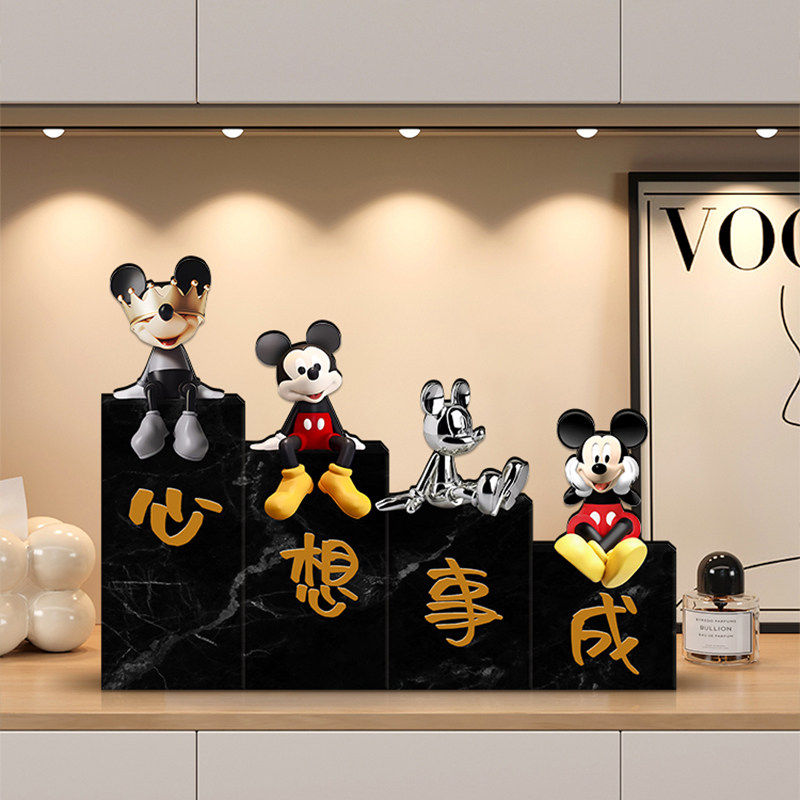 米奇入户玄关桌面摆件鞋柜客厅电视柜餐边柜新家装饰家居饰品摆画,家居饰品,现代装饰画,淘宝优惠券,粉丝福利购,淘宝优惠卷