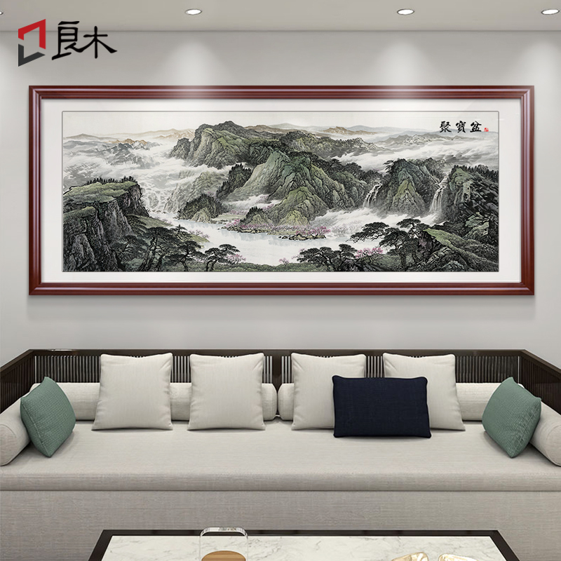 聚宝盆客厅装饰画新中式挂画新款