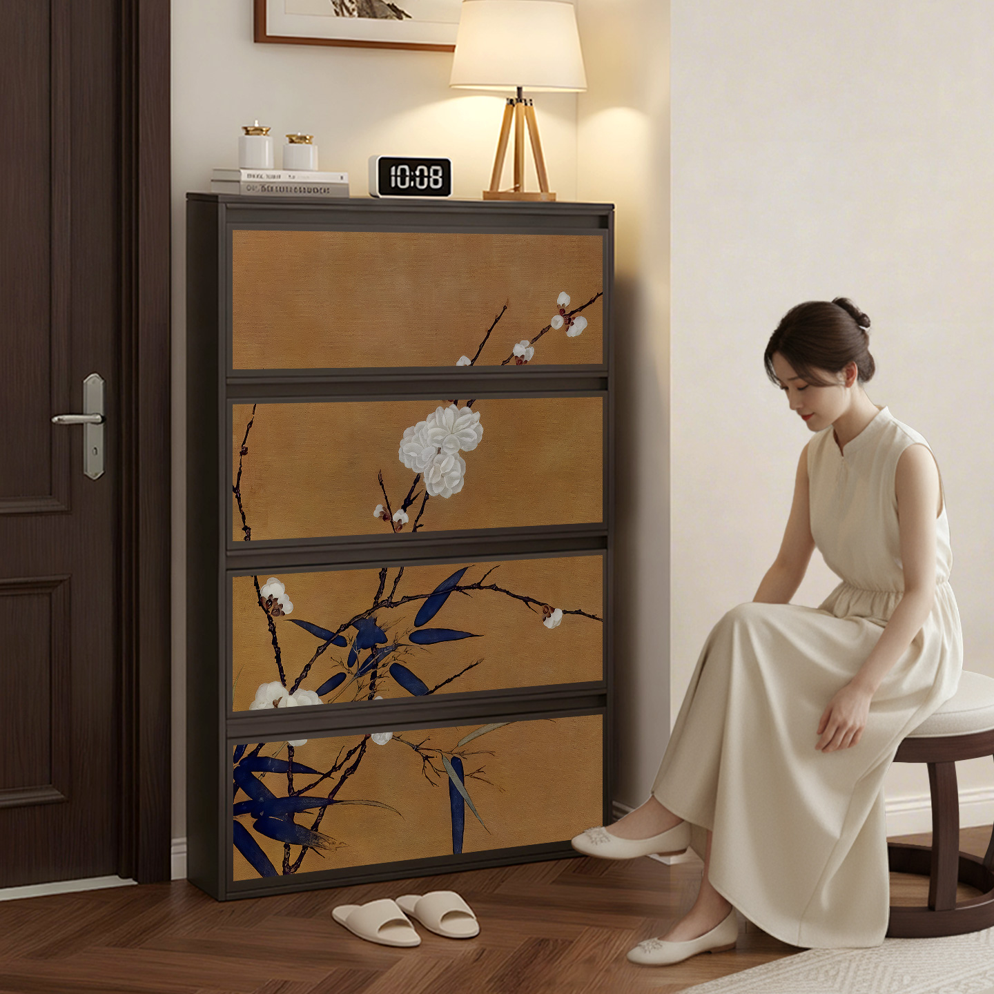 钢制鞋柜家用门口小窄2025