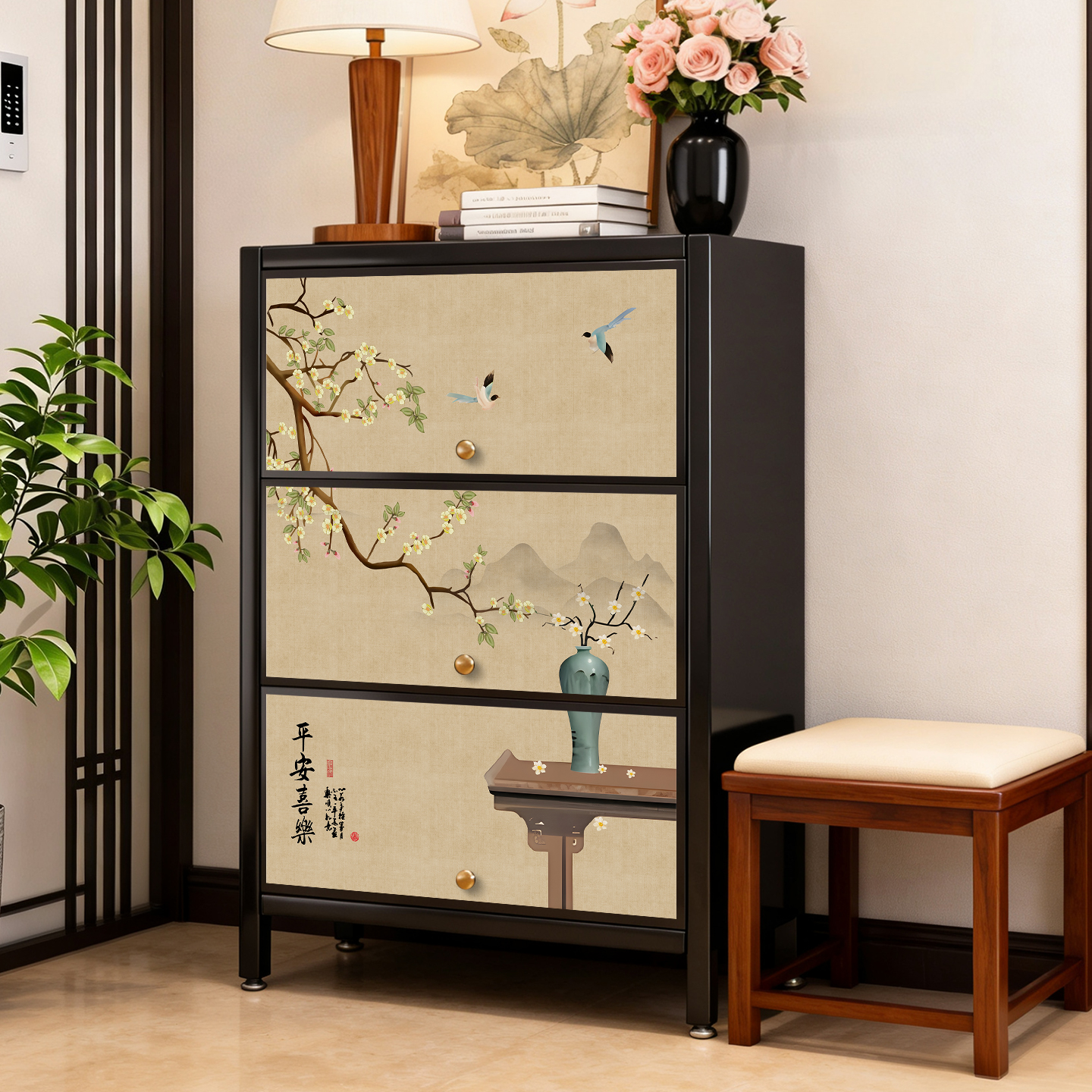 【多功能铁皮柜】客厅置物柜