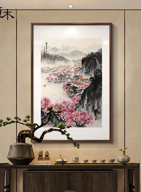 定做新文治江春晓关宋图中玄南装饰画餐厅式挂客厅国画书房画风景