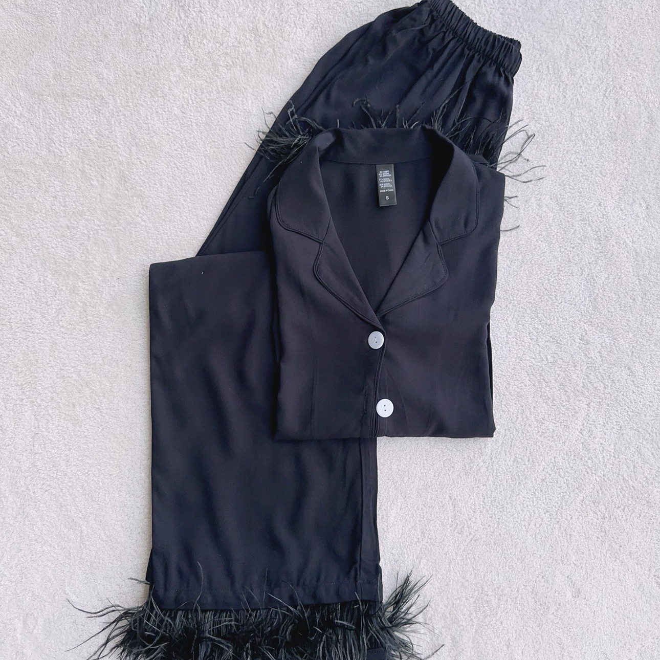 纯棉女士长袖裤睡衣家居服套装