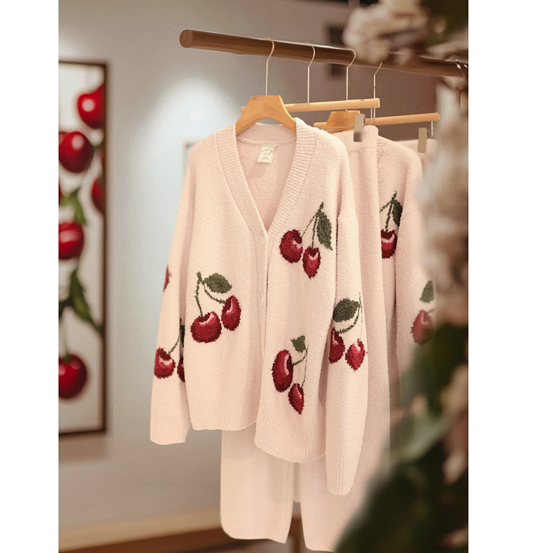 秋冬软绵绵女长袖裤睡衣套装