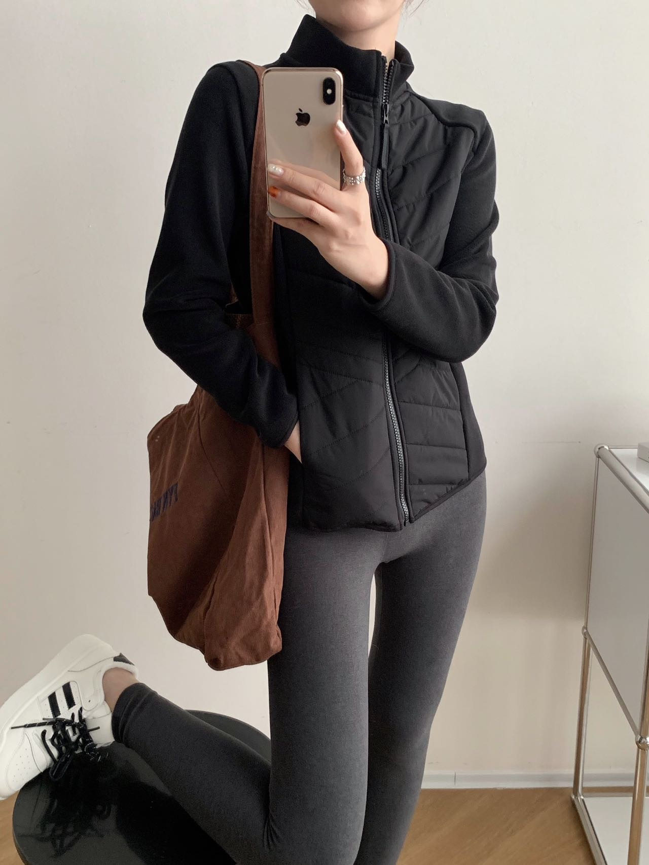 2026秋冬新款情侣羊绒休闲外套保暖锁温轻薄棉服男女立领棉衣8218