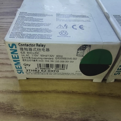 西门子SIEMENS继电器 3TH8262-0XF0