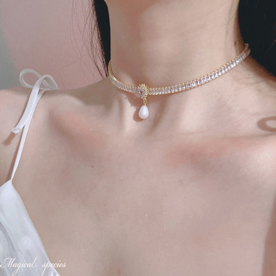 复古巴洛克宴会水滴项链套装完美